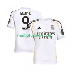 Maillot de Foot Real Madrid Kylian Mbappé 9 Domicile 2025-26